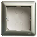 Коробка для наружного монтажа Systeme Electric (Schneider Electric) W59, 1-местная с рамкой, шампань KP-152-48