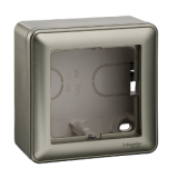 Коробка для наружного монтажа Systeme Electric (Schneider Electric) W59, 1-местная с рамкой, шампань KP-152-48