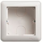 Коробка для наружного монтажа Systeme Electric (Schneider Electric) W59, 1-местная с рамкой, белый KP-152-18