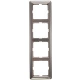 Рамка 4-постовая вертикальная Systeme Electric (Schneider Electric) W59, шампань KD-4-48