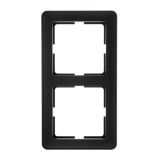 Рамка 2-постовая вертикальная Systeme Electric (Schneider Electric) W59, черный бархат KD-2-68