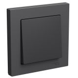 Выключатель 1-клавишный Systeme Electric (Schneider Electric) Atlas Design 10АХ, базальт ATN001412