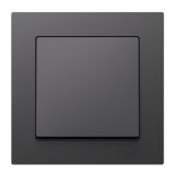 Выключатель 1-клавишный Systeme Electric (Schneider Electric) Atlas Design 10АХ, базальт ATN001412