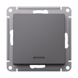 Переключатель 1-клавишный с подсветкой Systeme Electric (Schneider Electric) Atlas Design 10АХ, базальт ATN001463