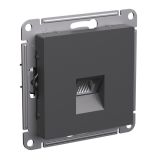 Розетка компьютерная скрытой установки Systeme Electric (Schneider Electric) Atlas Design, базальт ATN001486