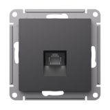 Розетка компьютерная скрытой установки Systeme Electric (Schneider Electric) Atlas Design, базальт ATN001486