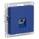 Розетка телефонная скрытой установки Systeme Electric (Schneider Electric) AtlasDesign, аквамарин ATN001181