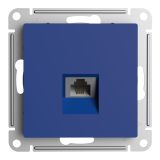 Розетка телефонная скрытой установки Systeme Electric (Schneider Electric) AtlasDesign, аквамарин ATN001181