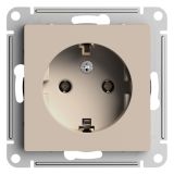 Розетка с заземлением 16А Systeme Electric (Schneider Electric) AtlasDesign, песочный ATN001243