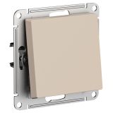 Выключатель 1-клавишный Systeme Electric (Schneider Electric) AtlasDesign, песочный ATN001211