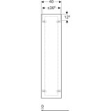Шкаф-пенал Keramag Xeno² tall cabinet with one door and internal mirror, серый, 807002000