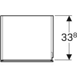 Шкаф-пенал Keramag Xeno² tall cabinet with one door and internal mirror, серый, 807002000
