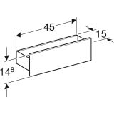 Настенная полка Geberit Smyle Square пекан, 500.362.JR.1