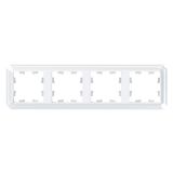 Рамка 4-постовая универсальная Systeme Electric (Schneider Electric) Atlas Design Antique, белый ATN100104