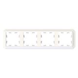 Рамка 4-постовая универсальная Systeme Electric (Schneider Electric) Atlas Design Antique, жемчуг ATN100404