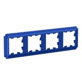 Рамка 4-постовая универсальная Systeme Electric (Schneider Electric) Atlas Design Antique, аквамарин ATN101104