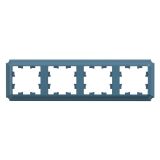 Рамка 4-постовая универсальная Systeme Electric (Schneider Electric) Atlas Design Antique, изумруд ATN100804