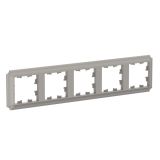 Рамка 5-постовая универсальная Systeme Electric (Schneider Electric) Atlas Design Antique, шампань ATN100505