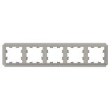 Рамка 5-постовая универсальная Systeme Electric (Schneider Electric) Atlas Design Antique, шампань ATN100505