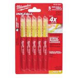 Маркер-текстовыделитель Milwaukee INKZALL, желтый, 5 шт, 48223201
