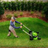 Аккумуляторная газонокосилка Greenworks GD60LM61, 60 В, 61 см, 65 л, 4500 об/мин, 2519107