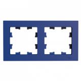 Рамка 2-постовая универсальная Systeme Electric (Schneider Electric) AtlasDesign, аквамарин ATN001102