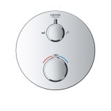 Внешняя часть термостата для ванны GROHE Grohtherm на 2 потребителя, хром (24077000)