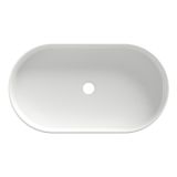 Раковина накладная Aqueduto ESPIRAL, овальная 390*600, белый глянцевый (ESP0210)