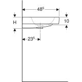 Раковина Geberit Icon 90 см, белый, 124090000
