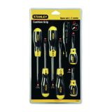 Набор из 6 отверток Cushion Grip + отвертка-пробник STANLEY 0-65-009, 250 В (5х100, 6,5х45, 6,5х150, PH1x75, PH2x45, PH2x150 +тестер)
