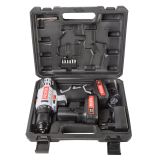 Аккумуляторная дрель-шуруповерт Ресанта ДА-24-2ЛК, 24 В, 1400 об/мин, с 2 АКБ 2 Ач и ЗУ, в кейсе, 75/14/7