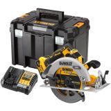 Аккумуляторная дисковая пила DEWALT DCS573P1T, 18/54 В, 190 мм, 5500 об/мин, с АКБ 5 Ач и ЗУ, в кейсе TSTAK (DCS573P1NT-XJ)