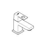 Кран для раковины GROHE Eurocube, без функции смешивания, хром (23137000)