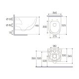 Комплект инсталляции GROHE Rapid SL NW0145/S с унитазом Aqueduto OVO OVOT2140 и раковиной Aqueduto ESPIRAL ESP0340 (NW0586)