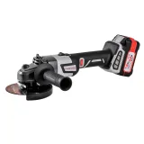 Угловая шлифмашина ИНТЕРСКОЛ УШМ-125/36ММ, 36 В, 125 мм, 8500 об/мин, с АКБ 2 Ач и ЗУ, в кейсе + Оснастка (900.4.1.42)