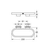 Кольцо для полотенца GROHE Selection, холодный рассвет глянец (41035GL0)