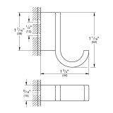 Крючок GROHE Selection, суперсталь (41039DC0)