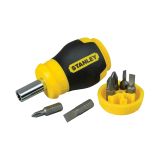 Отвертка Multibit Stubby со сменными битами 6 шт STANLEY 0-66-357