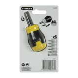 Отвертка Multibit Stubby со сменными битами 6 шт STANLEY 0-66-357