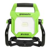 Фонарь светодиодный Greenworks, 24V / 220V, без АКБ и ЗУ, 3401307