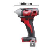 Аккумуляторный ударный гайковерт MILWAUKEE M18 BIW12-202C, 18 В ½″, 2450 об/мин, С 2 АКБ 2 Ач и ЗУ, в кейсе, 4933443583