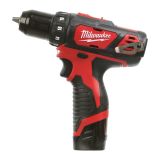 Аккумуляторная дрель-шуруповерт Milwaukee M12 BDD-202C 4933441915, с 2 АКБ 2 Ач и ЗУ, в кейсе