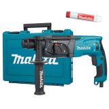 Набор Makita: перфоратор HR2470, 780 Вт, 2.4 Дж, 4500 уд/мин + смазка для буров 196804-7, PT1012