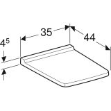 Сиденье для унитаза Geberit Xeno², 500.537.01.1