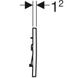 Клавиша смыва Geberit Sigma30, матовый черный, 115.883.14.1
