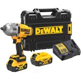 Аккумуляторный гайковерт DEWALT DCF900P2T, 18 В, 1898 Нм, 2200 уд/мин, с 2 АКБ 5 Ач и ЗУ, в кейсе TSTAK (DCF900P2T-QW)
