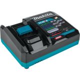 Набор Makita: 2 аккумулятора BL4050F, Li-Ion, 40 В, 5 Ач и зарядное устройство DC40RA, 40 В, 6 A, в кейсе MakPac, 191V40-2