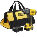 Аккумуляторный гайковерт STANLEY SFMCF940M1, 950 Нм, 2600 уд/мин, с АКБ 4 Ач и ЗУ, в сумке (SFMCF940M1-QW)