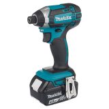 Аккумуляторный ударный шуруповерт Makita, 18 В, 165 Нм, 2900 об/мин, 3500 уд/мин, с 2 АКБ 4 Ач и ЗУ, в кейсе, DTD152RME