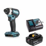 Аккумуляторный ударный шуруповерт Makita LXT, 18 В, 170 Нм, 3400 об/мин, 1/4", DTD153RT
